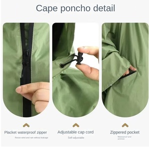 Imperméable à glissière imperméable pour homme et <span class=keywords><strong>femme</strong></span>, imperméable, avec fermeture à glissière, pour <span class=keywords><strong>poncho</strong></span> <span class=keywords><strong>de</strong></span> camping, auvent, pour moto - Product Image 5
