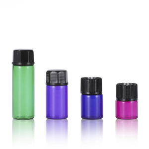 Campioni gratuiti mini tester di profumo 1ml 2ml 3ml 5ml verde blu viola rosa colore rosso vetro olio essenziale piccola bottiglia - Product Image 5