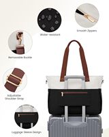 Sac pour ordinateur portable personnalisé pour femmes, 15,6 pouces, grande capacité, sacs de travail, multi-poches, sac pour enseignant, résistant à l'eau, sacs pour ordinateur