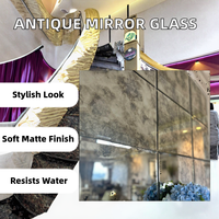 Panneaux de miroir décoratifs givrés sur mesure 3-12 mm, étanches, style antique, de luxe haut de gamme pour chambre, salle à manger et cuisine – Prix usine