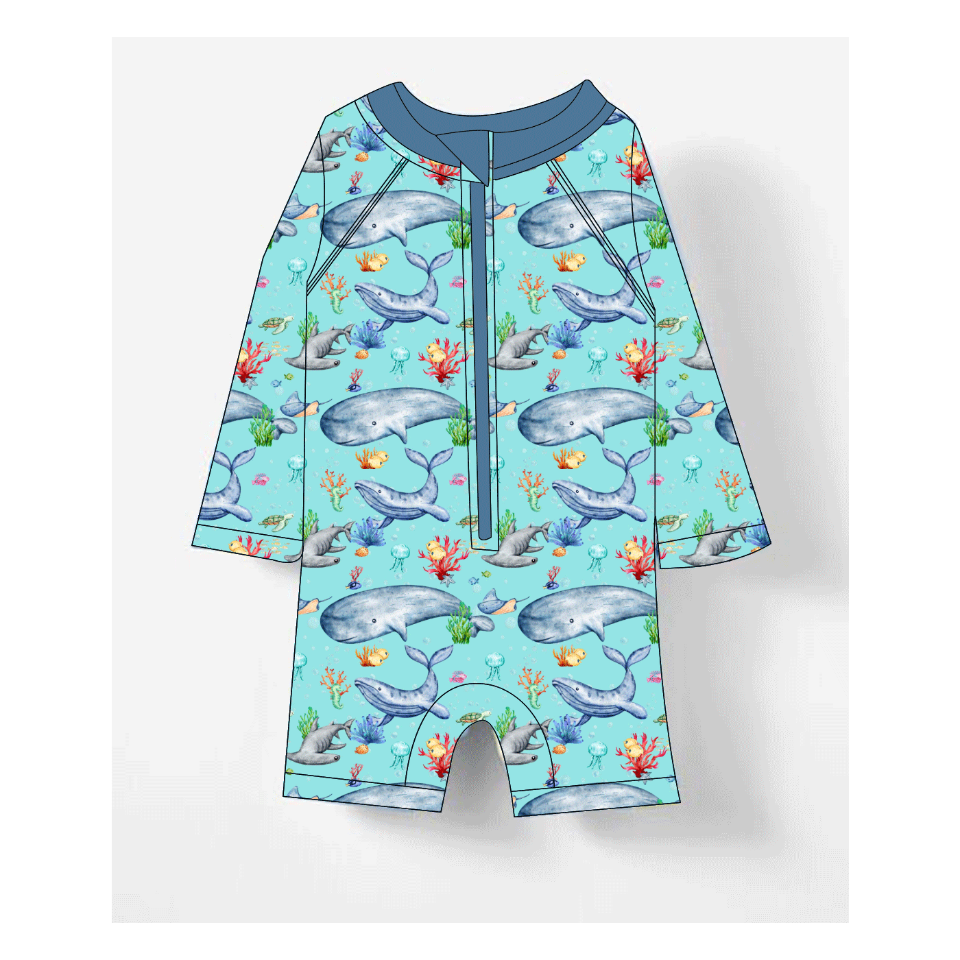 maillot de bain à manches longues zippy5