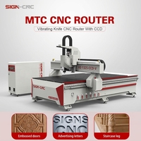 Machine de gravure CNC de haute qualité pour le bois, avec couteau vibrant professionnel et caméra CCD pour matériaux souples