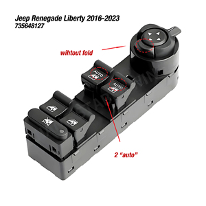 735648127 Per Jeep <span class=keywords><strong>Renegade</strong></span> Liberty 2016 2017 2018 2019 2020-2023, Interruttore Principale di Controllo Finestrino Elettrico Sinistro - Product Image 5