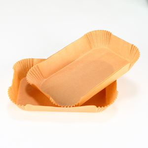 Tek kullanımlık 8.6x5.5 ''silikon hava fritöz gömlekleri dikdörtgen çift 8 Qt için 100 adet hava fritöz gıda kullanımı için <span class=keywords><strong>2</strong></span> sepetleri ile - Product Image 2