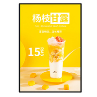 A1/A2/A3 Boîte à lumière LED mince en aluminium personnalisée Affichage rectangle ultra-mince pour la publicité sur panneau de menu d'affiche