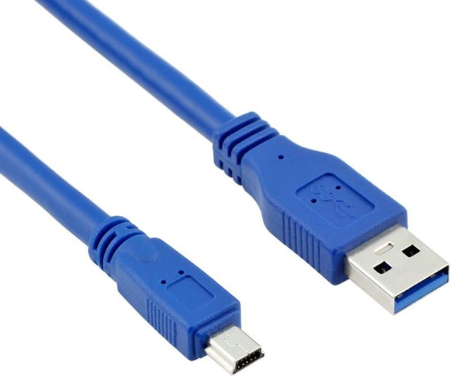 SYONG USB Mini 3.0 Cable, Mini USB B to USB a Cord SuperSpeed for Data Transfer & Charging for Camera, Hard Drive, Scanner, PC