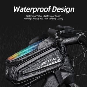 VICTGOAL – boîte de vélo, sac de vélo basique avec combinaison, échantillon gratuit, rangement de sport, système supérieur, sac de cadre de vélo à crochet - Product Image 3
