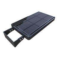 Lampe solaire LED commerciale pour jardin 2000LM 14W avec panneau et batterie 48.1Wh, autonomie 3-5 nuits avec PIR, fixation sur poteau, IP65, garantie 2 ans