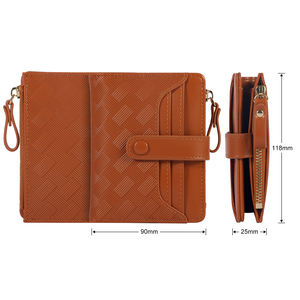 تصميم المحافظ المحبوكة والحقائب النسائية الفاخرة RFID PU من الجلد ماركات شهيرة Sinatech محفظة نسائية - Product Image 3