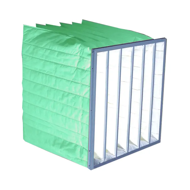 Verde di alta Qualità di Tasca Filtro Aria F6 Filtro Ad Alta Efficienza Per La Ventilazione 12*24*24