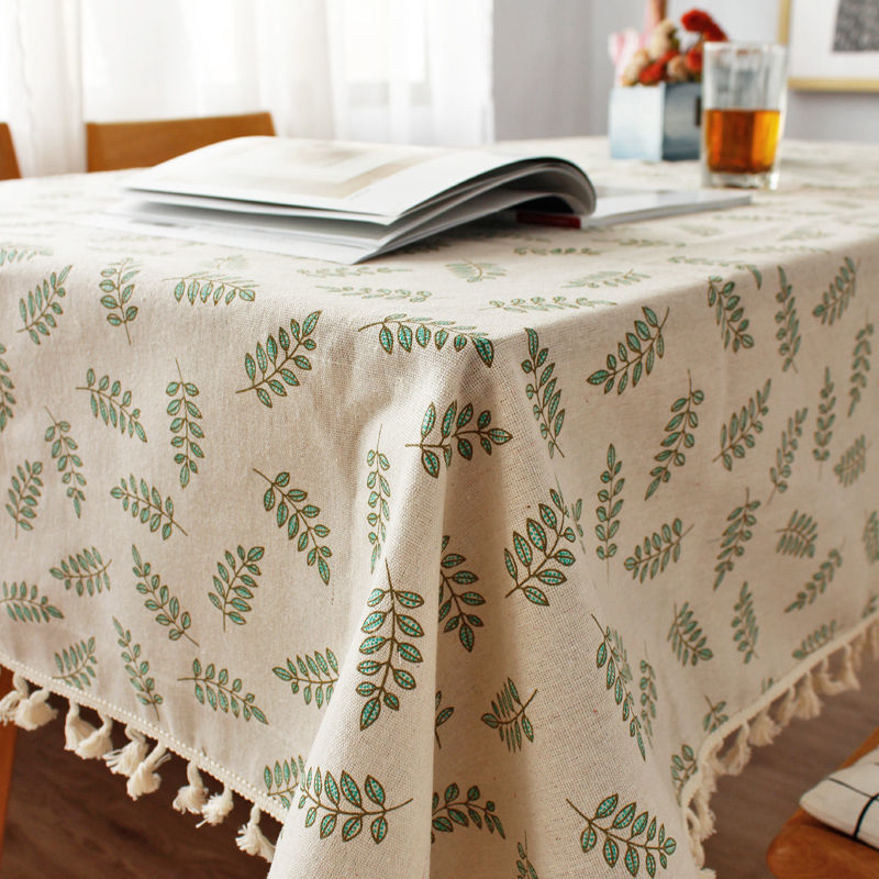 Green leaf tassel style