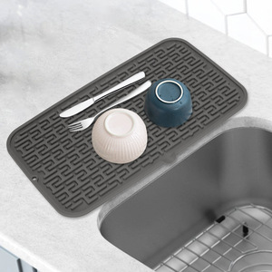 Silicone Drain Mat Square L Heat Resistant Kitchen Sink Dish Drying Pad - Product Image 3