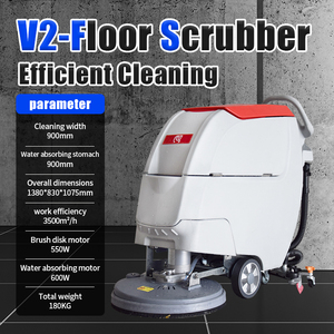 เครื่องขัดพื้นแบบเดินตาม ใช้แบตเตอรี่ 24V ใหม่ ใช้งานได้ 3-5 ชั่วโมง ความกว้างการทำความสะอาด 830 มม. - Product Image 1