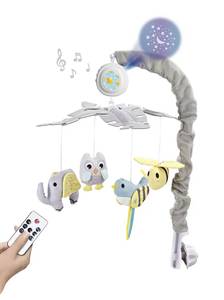 Móvil de Cuna <span class=keywords><strong>para</strong></span> Bebé FiveStar con Peluche de Animales, Función Giratoria, Móvil Musical Colgante con León y Elefante <span class=keywords><strong>para</strong></span> Bebés - Product Image 4