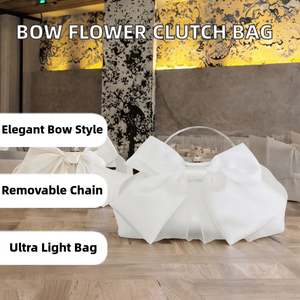 Bolsa de fiesta elegante con franjas de diamantes de imitación modelo Sofy Cloud tendencia 2025 Bolsa de mano femenina para cenas formales y fiestas - Product Image 2