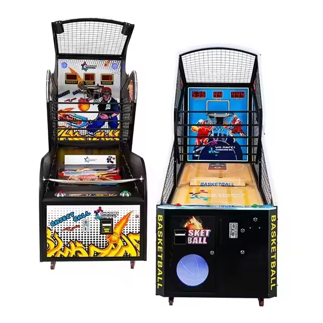 Hot Sale Street Hoops Automatic Electronic Buy Coin Operated Shooting Basketball Arcade Game Machine with Moving Basket