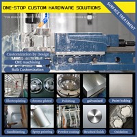 Service d'usinage CNC OEM, perçage en acier inoxydable, prototype métallique personnalisé de précision, dissipateur de chaleur en aluminium anodisé, fil EDM