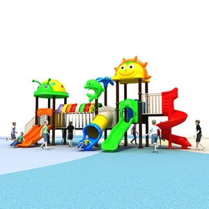 Kleuterschool Speelsets Voor Kinderen Park Speeltuin Outdoor Speeltoestellen Plastic Glijbanen Voor Schoolfabriek Direct