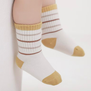 <span class=keywords><strong>Lot</strong></span> de 5 paires de <span class=keywords><strong>chaussettes</strong></span> d'automne pour bébés, <span class=keywords><strong>chaussettes</strong></span> d'école rayées avec lettres pour garçons et filles, <span class=keywords><strong>chaussettes</strong></span> en coton pour enfants plus âgés - Product Image 3