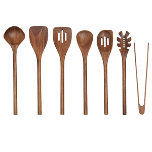 Utensilios de Cocina de Silicona Sostenibles HYRI a Precio Razonable, Espátula Única Antiadherente Resistente al Calor con Mango de Madera - Product Image 4