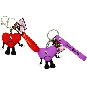 Wsnbwye couple doll keychain dragon cute keychain cha DIY Key Organizer Rubber Custom 3d Kawaii Silicon Keychain