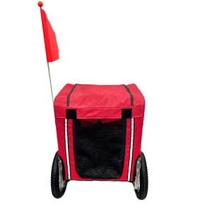 तह वाहक गाड़ी गाड़ी का कार्गो साइकिल ट्रेलर पालतू कुत्ते के लिए आसान त्वरित संपर्क के साथ - Product Image 3