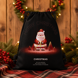 Custom <b>Personalised</b> <b>Drawstring</b> <b>Bag</b> Promotion <b>Drawstring</b> <b>Bags</b> Christmas Patterned Cute <b>Drawstring</b> <b>Bag</b> - Product Image 2