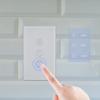Interrupteur intelligent pour rideaux WiFi avec écran tactile et commande à distance via l'application Tuya de Hooanke Electrical