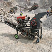 Concasseur à marteaux haute efficacité, 10-100 tonnes par heure, pour le concassage du calcaire/du granit, disponible en stock.