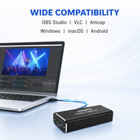 Hardrock 4K untuk Kartu Pengambilan Video USB 3.0 1080P 30Hz Perekam untuk OBS Streaming Gaming MP4 Windows Mac Android