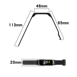 Correa de Reloj de Silicona de Repuesto de 20 mm para <span class=keywords><strong>Samsung</strong></span> <span class=keywords><strong>Galaxy</strong></span> <span class=keywords><strong>Fit2</strong></span> R220, Correa Deportiva para Reloj Inteligente - Product Image 4