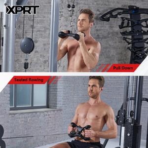 Equipo Profesional de Entrenamiento Muscular de Alta Resistencia, Cómodas Empuñaduras de Acero y Goma, Manijas de <span class=keywords><strong>Polea</strong></span> de ABS, Duraderas y Portátiles - Product Image 5