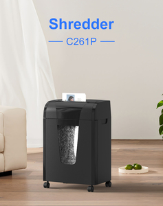 C261P Tarjeta de crédito de 18 hojas de documentos Micro corte con contenedor extraíble de 20L para trituradora de papel de plástico de oficina y <span class=keywords><strong>Soho</strong></span> de 2*12mm - Product Image 3