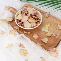 Pétales de rose séchées en chine, pétales de pétales de rose blanches pour la salle de bain, vente en gros
