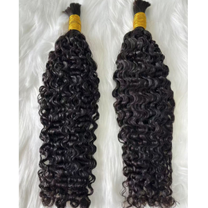 Capelli Umani Birmani Ricci in Bulk di Alta Qualità a Prezzo all'Ingrosso, Ciocche per Trecce e Extension - Product Image 5