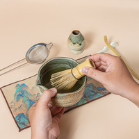 Haut de gamme personnalisé écologique rétro Japon céramique Matcha Kit fouet bec bol outils accessoires Matcha service à thé Ciyu marque