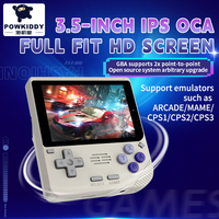 Console de jeu portable Linux POWKIDDY V10, écran IPS 3,5 pouces, lecteur de jeux rétro RK3326, 64 Go, 128 Go, console de jeu portable