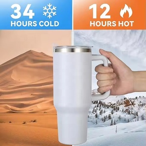 Gobelet isotherme en acier inoxydable à double paroi de 40 oz, avec couvercle à large ouverture, écologique, résistant à l'eau bouillante, maintient au chaud 12-24 heures – Meilleure vente - Product Image 3