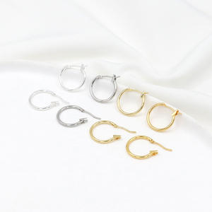 Cuivre plaqué or véritable 18 carats tête de lapin queue oreille anneau 14K couleur rétention neuf mots bricolage oreilles oreilles accès - Product Image 1