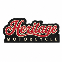 Écussons tissés personnalisés pour motards, bordure surjetée haute densité, badges thermocollants pour vestes en cuir et gilets