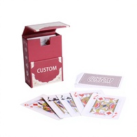 Cartes à jouer personnalisées de haute qualité, papier mat durable, écologiques, recyclables, jeu de cartes pour usage familial avec boîte rigide imprimée