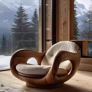 Ghế sofa đơn phong cách Ý tối giản, thiết kế sáng tạo, chất liệu vải, dành cho phòng khách, căn hộ, biệt thự. - Product Image 2