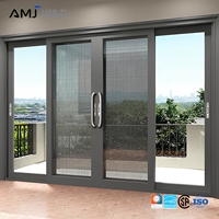 Puerta Corredera de Cocina Estrecha y Delgada, Diseño Moderno, Vidrio Esmerilado, Puertas Interiores Correderas de Aluminio