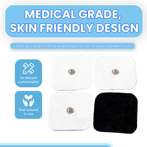 4*4ซม.<span class=keywords><strong>Snap</strong></span> นวด Ems <span class=keywords><strong>Electrode</strong></span> Tens เปลี่ยนขั้วไฟฟ้า Pigtail เอวเครื่องทำความร้อน Pad Tens Wireless Tens <span class=keywords><strong>Electrode</strong></span> Pads - Product Image 5