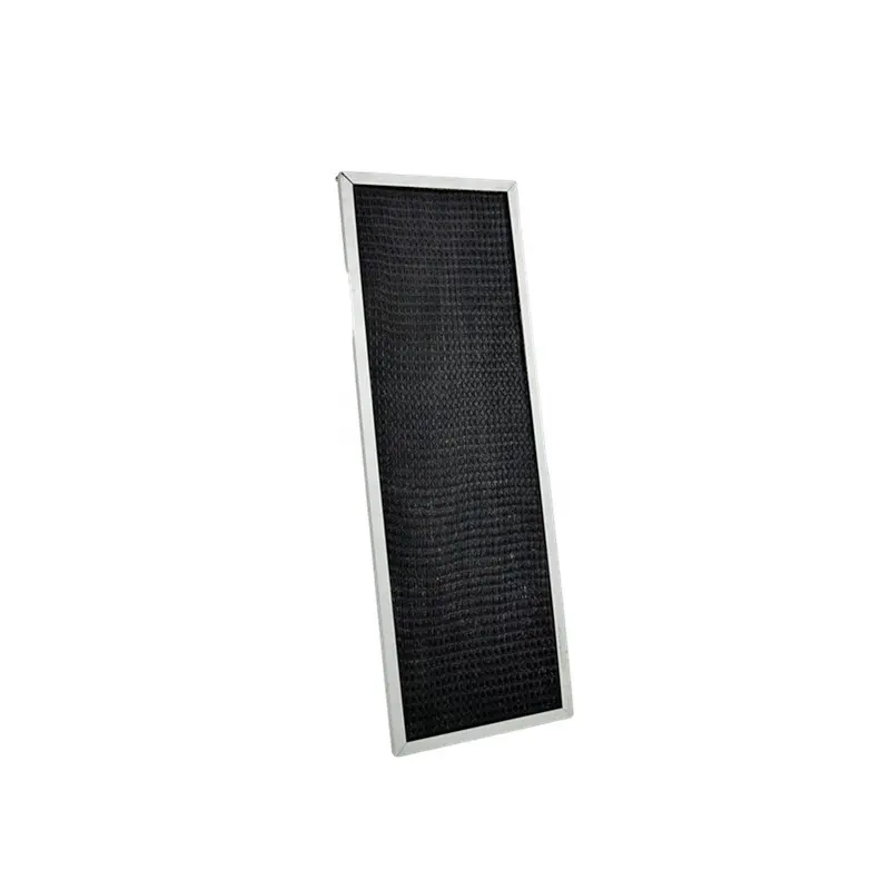 Central air conditioning air filter can be cleaned Aluminum frame black nylon mesh plate filter
