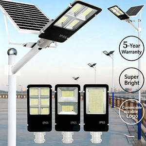 Lampadaire <span class=keywords><strong>solaire</strong></span> 300W, IP65, étanche, à longue portée, durable, avec panneau <span class=keywords><strong>solaire</strong></span> - Product Image 1