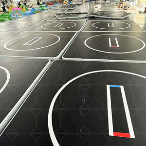 Colchoneta de Lucha Inflable de Gimnasia de PVC Prémium DWF de 3m X 3m y 20cm Pista de Aire para Jiu Jitsu BJJ MMA Judo Fitness y Volteretas de Gimnasio - Product Image 3