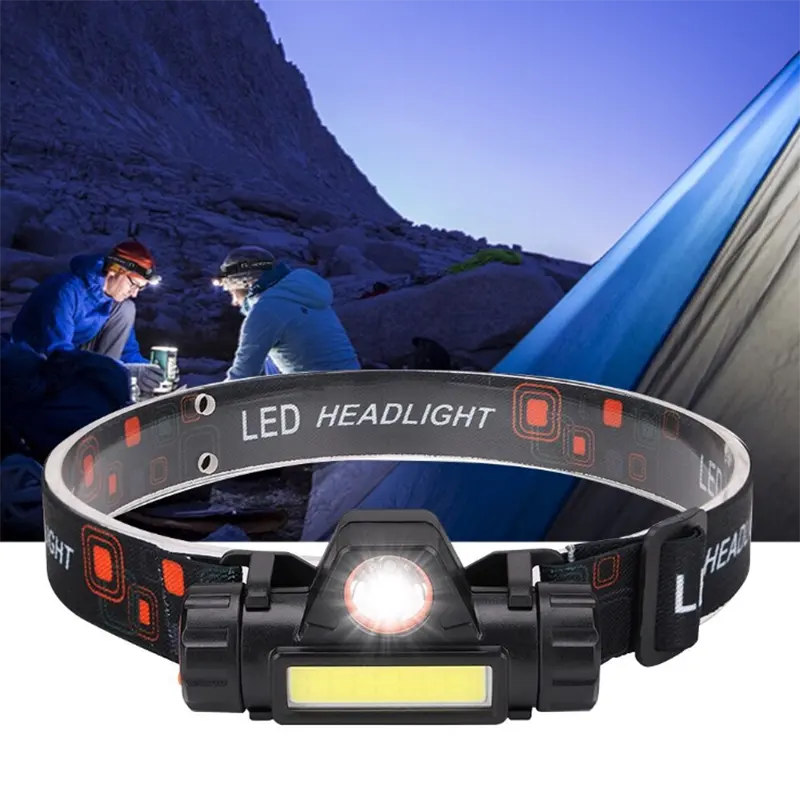 Multi functional Headlamp Waterproof and Dust-proof Headlight with Strong Rechargeable Headlamp for l200