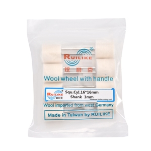 Roue de <span class=keywords><strong>polissage</strong></span> en feutre de laine importée de qualité supérieure, forme cylindrique 16x16mm, pour le <span class=keywords><strong>polissage</strong></span> de <span class=keywords><strong>verre</strong></span>, marbre et pierre dentaire - Product Image 3