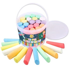 Craies lavables non toxiques personnalisées pour l'extérieur, 20 couleurs, craies lavables pour tableau noir scolaire, grand dessin, <span class=keywords><strong>craie</strong></span> pour <span class=keywords><strong>trottoir</strong></span> avec 4 pochoirs - Product Image 1